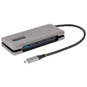 StarTech.com HB31CM1A3CB Hub USB-C a 4 Porte 1x USB-A 3x USB-C USB 3.2 Gen 2 10 Gbps Cavo Integrato 25 cm colore Grigio