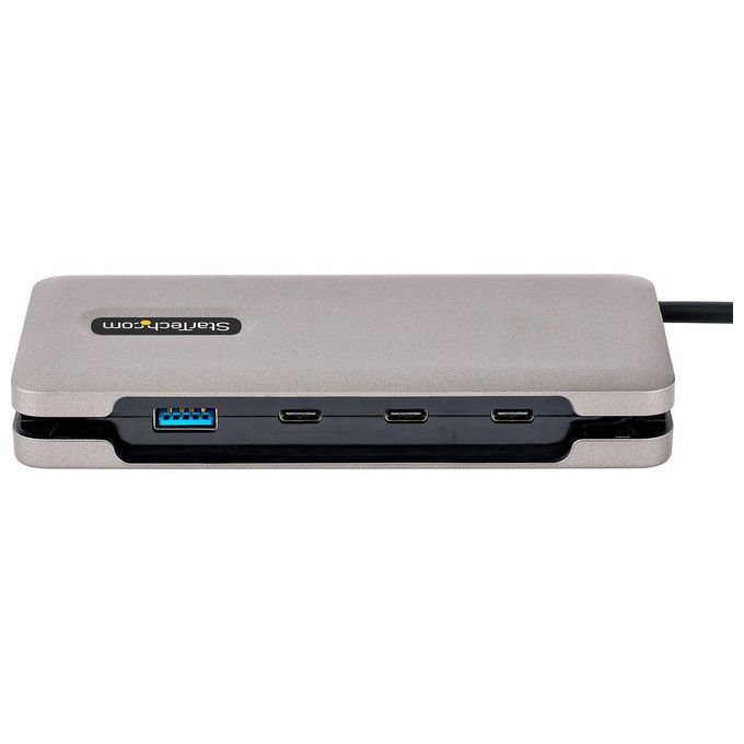 StarTech.com HB31CM1A3CB Hub USB-C a 4 Porte 1x USB-A 3x USB-C USB 3.2 Gen 2 10 Gbps Cavo Integrato 25 cm colore Grigio