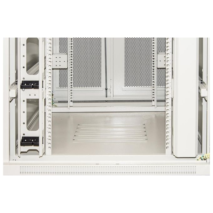 LINK LK1942U810FP Armadio Rack 19'' 42U con Porta Traforata 800 kg di Carico con Guidacavi Laterali colore Grigio
