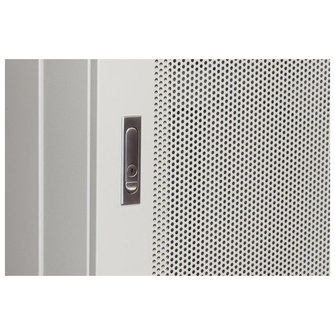 LINK LK1942U810FP Armadio Rack 19'' 42U con Porta Traforata 800 kg di Carico con Guidacavi Laterali colore Grigio