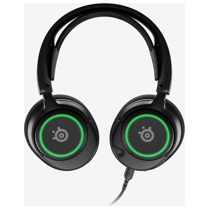 Steelseries 61631 Arctis Nova 3 Auricolare Cablato USB Tipo C Microfono Cancellazione Rumore Colore Nero