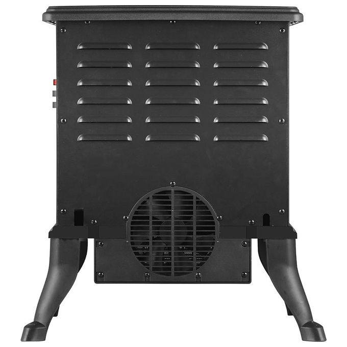 Ardes AR354 Camino Junior Caminetto Elettrico Freestanding 1500 W 2 Livelli Riscaldamento con Termostato e Protezione Surriscaldamento colore Nero