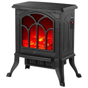 Ardes AR354 Camino Junior Caminetto Elettrico Freestanding 1500 W 2 Livelli Riscaldamento con Termostato e Protezione Surriscaldamento colore Nero