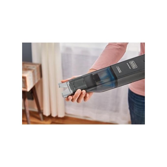 Black and Decker HLVC320B11-QW Aspirabriciole a Mano Senza Fili Batteria 12V 31AW 14 min autonomia colore Titanio