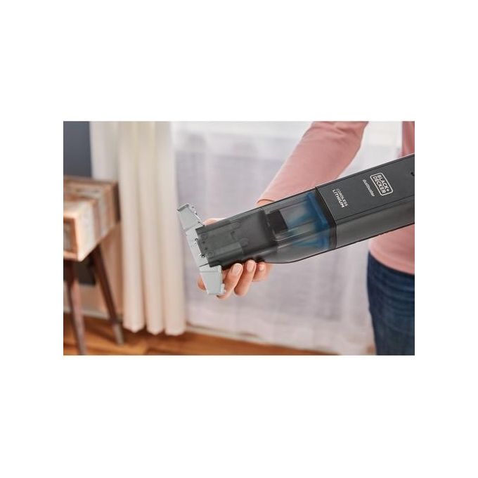 Black and Decker HLVC320B11-QW Aspirabriciole a Mano Senza Fili Batteria 12V 31AW 14 min autonomia colore Titanio