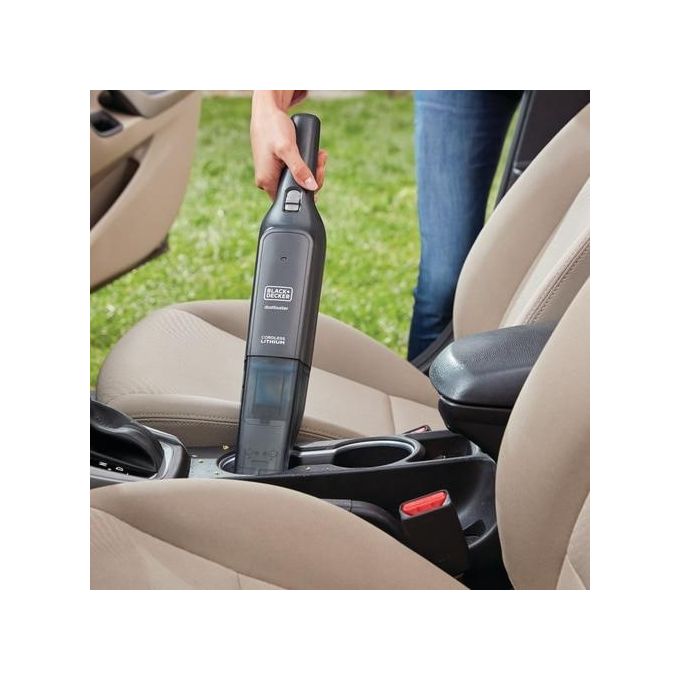 Black and Decker HLVC320B11-QW Aspirabriciole a Mano Senza Fili Batteria 12V 31AW 14 min autonomia colore Titanio