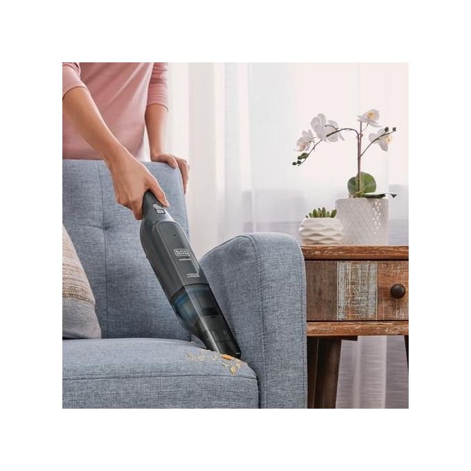Black and Decker HLVC320B11-QW Aspirabriciole a Mano Senza Fili Batteria 12V 31AW 14 min autonomia colore Titanio