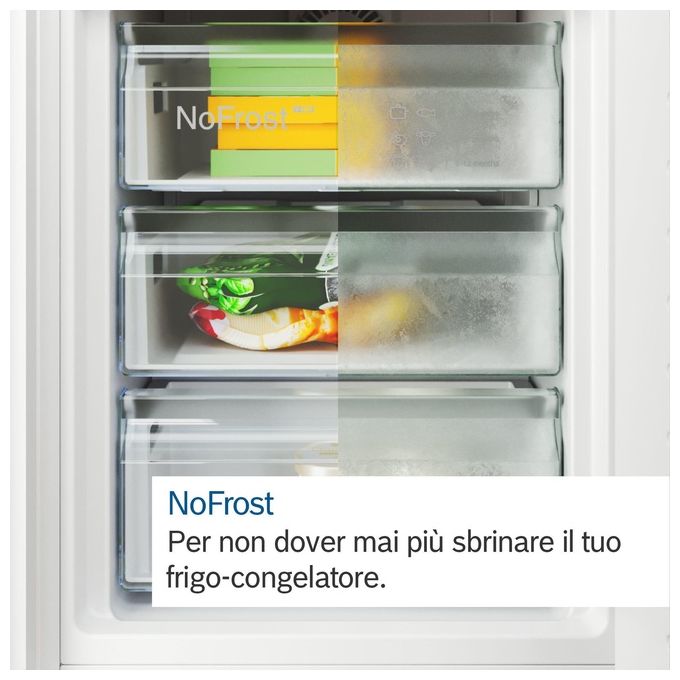 Bosch KGN497WDF Serie 4 Frigorifero Combinato 440 L 203 cm Classe D 35 dB Total No Frost Perfect Fit colore Bianco