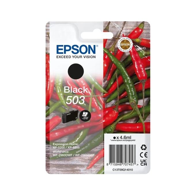 Epson 503 Cartuccia D'inchiostro 1 Pezzo Originale Resa Standard Nero