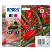 Epson C13T09R64010 Serie Peperoncini Cartucce Inkjet 4 Pezzi Resa 1960 Pagine Nero Ciano Magenta Giallo colore Nero Ciano Magenta Giallo
