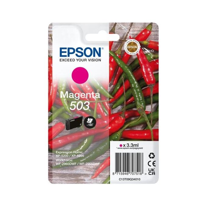 Epson 503 Cartuccia D'Inchiostro Originale Resa Standard Magenta