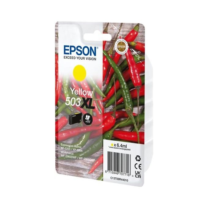 Epson C13T09R44010 Serie Peperoncino 503XL Cartuccia d'Inchiostro Originale Resa Elevata 6.4 ml 470 pagine colore Giallo