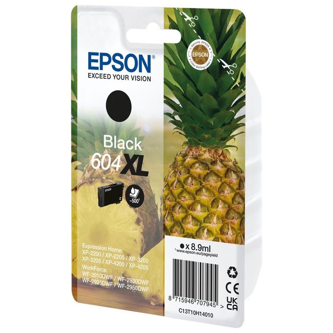 Epson 604XL Cartuccia d'Inchiostro Originale Resa Elevata XL Inkjet 8,9 ml colore Nero