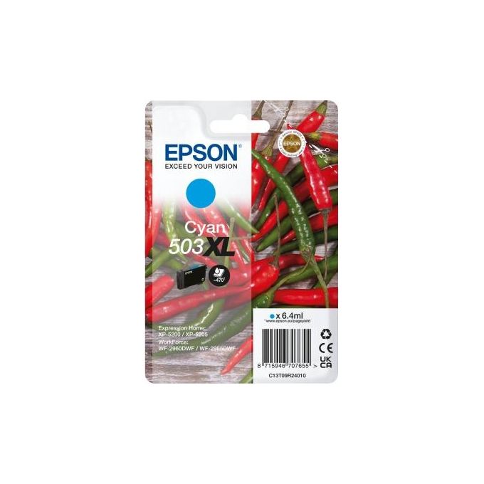 Epson C13T09R24020 Cartuccia d'inchiostro Originale Resa elevata 6,4 ml colore Ciano