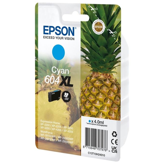 Epson Cartuccia d'Inchiostro Ciano 604Xl