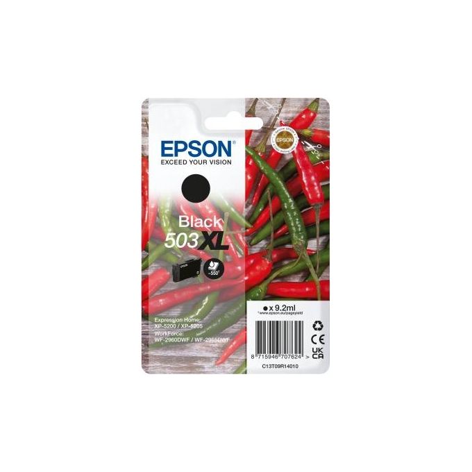 Epson C13T09R14020 503XL Cartuccia d'Inchiostro Originale Resa Elevata Nero colore Nero