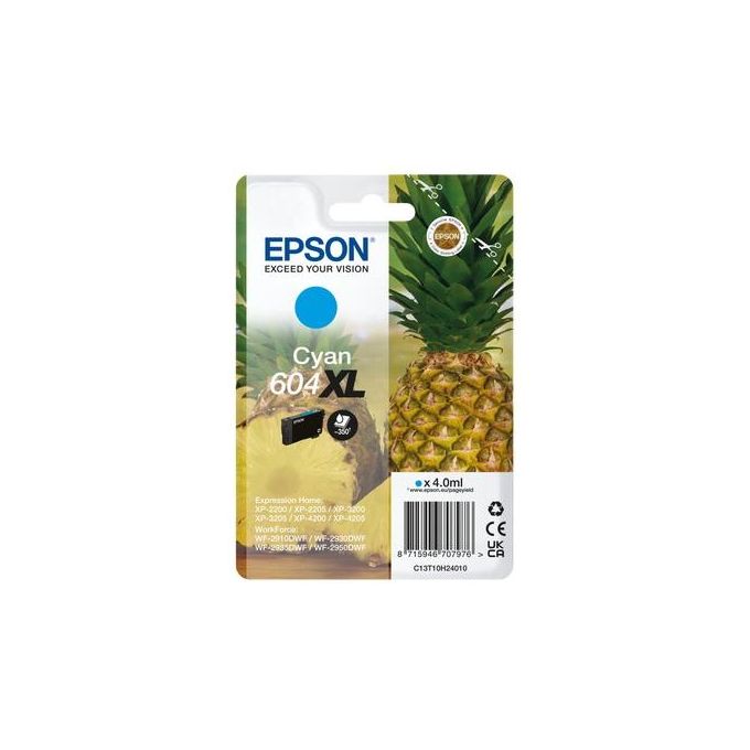 Epson Cartuccia d'Inchiostro Ciano 604XL