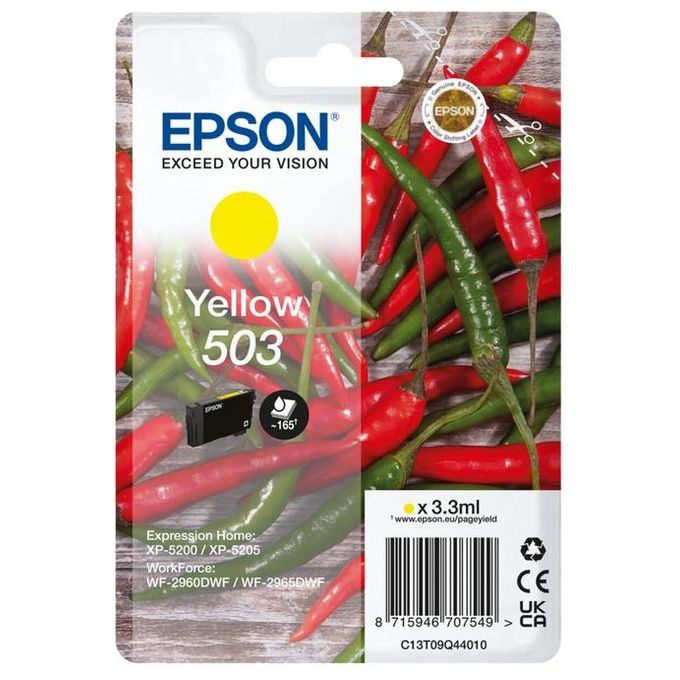 Epson 503 Cartuccia D'Inchiostro Originale Resa Standard Giallo
