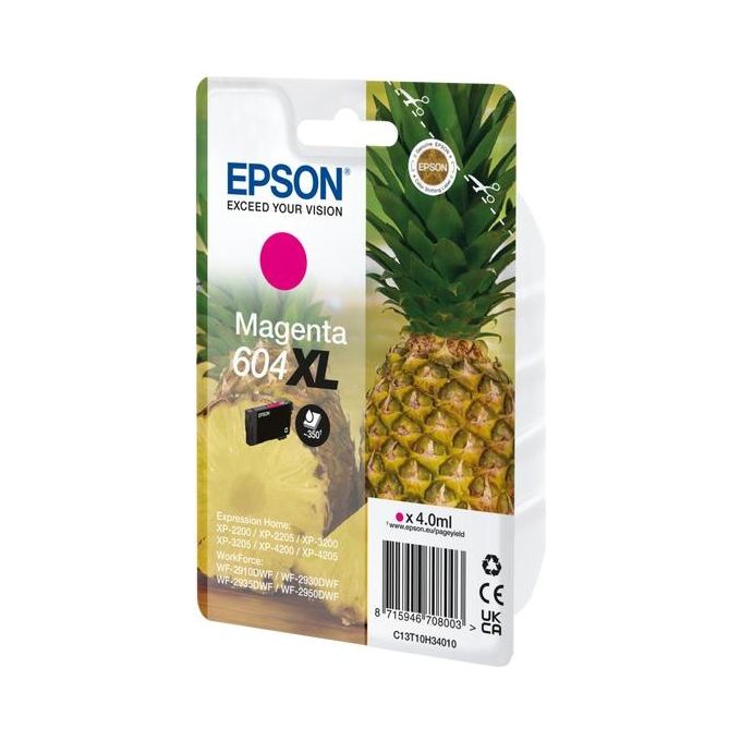 Epson Cartuccia d'Inchiostro Magenta 604XL