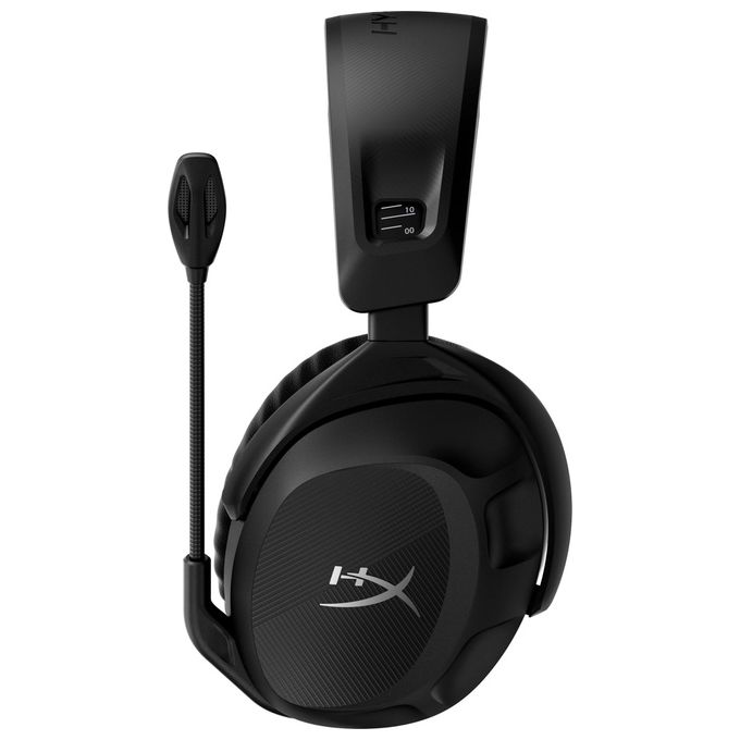 HyperX 676A2AA Cloud Stinger 2 Cuffie da Gaming Wireless 2.4 GHz Driver 50mm DTS Spatial Audio Autonomia 20 ore colore Nero