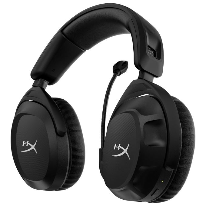 HyperX 676A2AA Cloud Stinger 2 Cuffie da Gaming Wireless 2.4 GHz Driver 50mm DTS Spatial Audio Autonomia 20 ore colore Nero