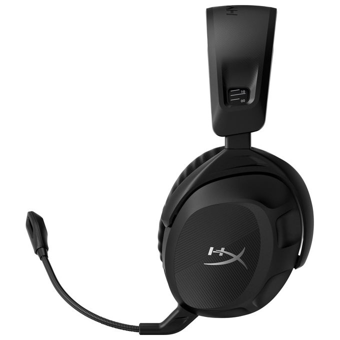 HyperX 676A2AA Cloud Stinger 2 Cuffie da Gaming Wireless 2.4 GHz Driver 50mm DTS Spatial Audio Autonomia 20 ore colore Nero