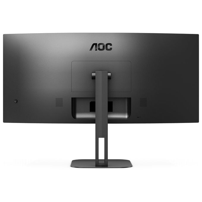 AOC CU34V5C-BK Monitor PC 34'' WQHD 3440x1440 LED VA Curvo 100Hz FreeSync USB-C 65W Altoparlanti 10W Regolabile Altezza VESA colore Nero
