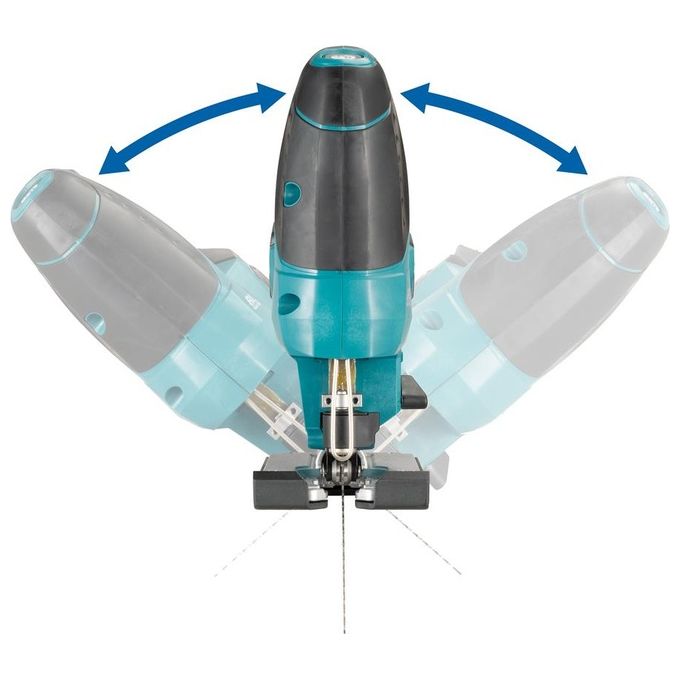 Makita DJV184Z Seghetto Alternativo a Pendolo Brushless 18V 3000 spm Cambio Lama Senza Utensili colore Nero Blu