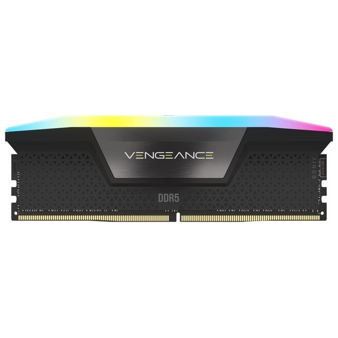 Corsair CMH32GX5M2E6000C36 Vengeance RGB Memoria RAM DDR5 32 GB 2x16 GB 6000 MHz CL36 XMP 3.0 Dual Channel colore Nero