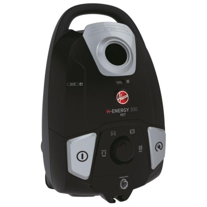 Hoover HE320PET 011 H-ENERGY 300 Aspirapolvere a Traino con Sacco 3.5 L 850 W 72 dB colore Nero