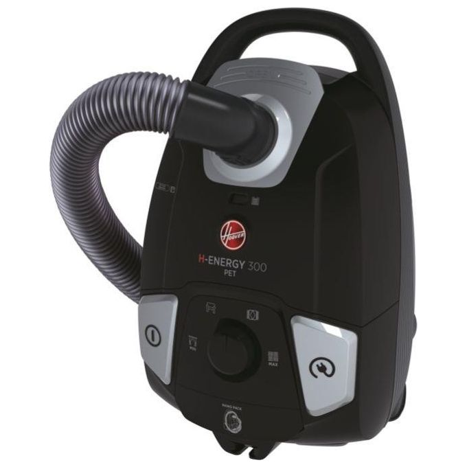 Hoover HE320PET 011 H-ENERGY 300 Aspirapolvere a Traino con Sacco 3.5 L 850 W 72 dB colore Nero