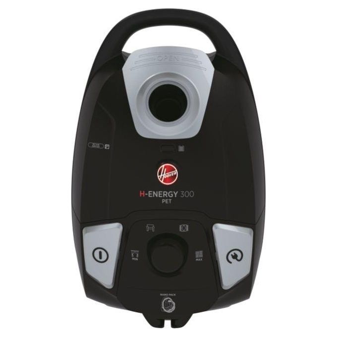 Hoover HE320PET 011 H-ENERGY 300 Aspirapolvere a Traino con Sacco 3.5 L 850 W 72 dB colore Nero