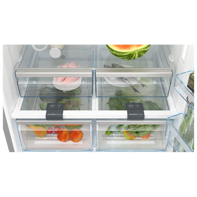 Bosch KGN86AIDR Serie 6 Frigorifero Combinato 631 L 186 cm Classe D 39 dB No Frost (186x86x81 cm) colore Acciaio Inox Antimpronta