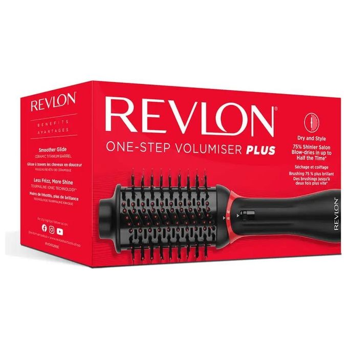 Revlon RVDR5298E One-Step Volumiser Plus Spazzola Volumizzante 820W Ceramica e Titanio Ionica 4 Impostazioni colore Nero