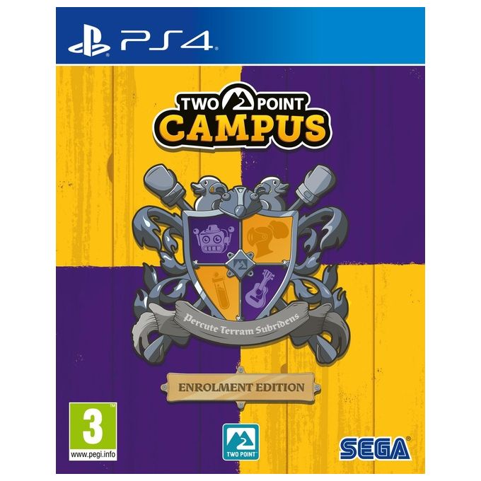 Sega Two Point Campus Enrolment Edition – Videogioco Simulazione Gestionale, PS4, PEGI 3, DLC Bonus + Mappa Campus + University Prospectus