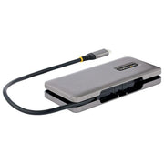 StarTech.com HB31CM4CPD3 Hub USB-C 4 porte USB 3.2 Gen 2 10Gbps Power Delivery 100W Pass-Through cavo avvolgente colore Grigio