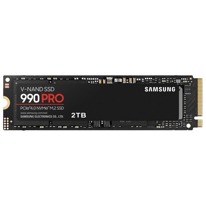 Samsung MZ-V9P2T0BW 990 PRO SSD Interno M.2 2TB PCIe 4.0 x4 NVMe Lettura 7450 MB-s Scrittura 6900 MB-s Compatibile PS5