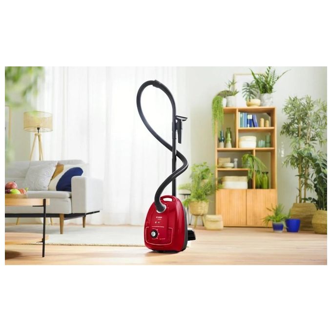 Bosch BGD38RD1H Serie 4 Aspirapolvere con sacchetto Microfiltrazione 4 L 600 W 79 dB colore Rosso