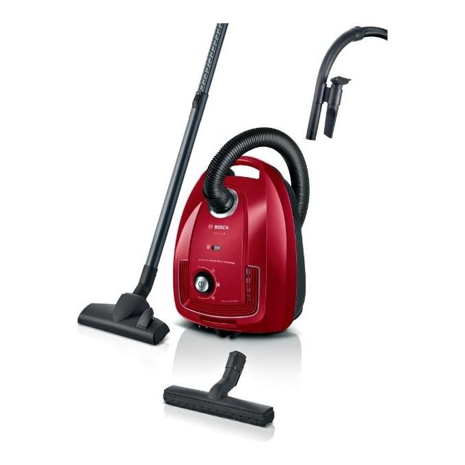 Bosch BGD38RD1H Serie 4 Aspirapolvere con sacchetto Microfiltrazione 4 L 600 W 79 dB colore Rosso