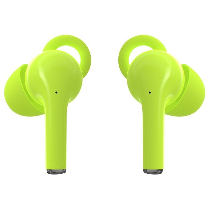 Celly CLEARGN Auricolari True Wireless In-Ear Bluetooth 5.3 Microfono Cancellazione Rumore Touch colore Verde