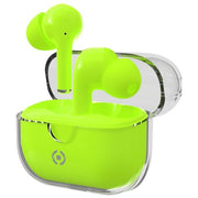 Celly CLEARGN Auricolari True Wireless In-Ear Bluetooth 5.3 Microfono Cancellazione Rumore Touch colore Verde