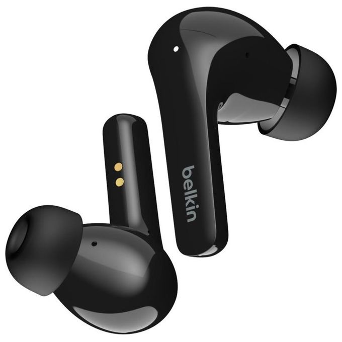 Belkin AUC006BTBK SOUNDFORM Flow Auricolari True Wireless Bluetooth 5.2 ANC IPX5 Ricarica Wireless Qi 31 Ore Totali Batteria colore Nero