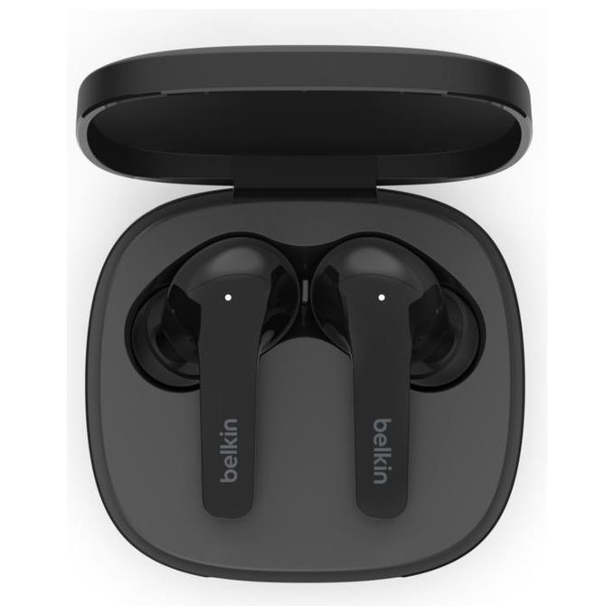 Belkin AUC006BTBK SOUNDFORM Flow Auricolari True Wireless Bluetooth 5.2 ANC IPX5 Ricarica Wireless Qi 31 Ore Totali Batteria colore Nero