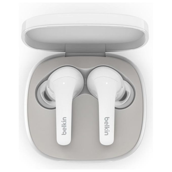 Belkin AUC006BTWH SOUNDFORM Flow Auricolari In-Ear True Wireless ANC Bluetooth 5.2 IPX5 7h autonomia colore Bianco
