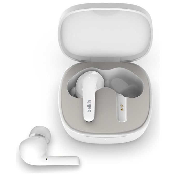 Belkin AUC006BTWH SOUNDFORM Flow Auricolari In-Ear True Wireless ANC Bluetooth 5.2 IPX5 7h autonomia colore Bianco