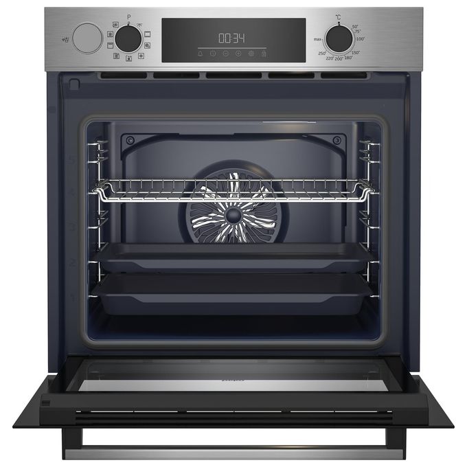 Beko BBIS12300XDE Beyond Forno da incasso Elettrico Multifunzione 72 L Classe A+ SteamAssist 9 Funzioni (59.5x59.4x56.7 cm) colore Acciaio Inox