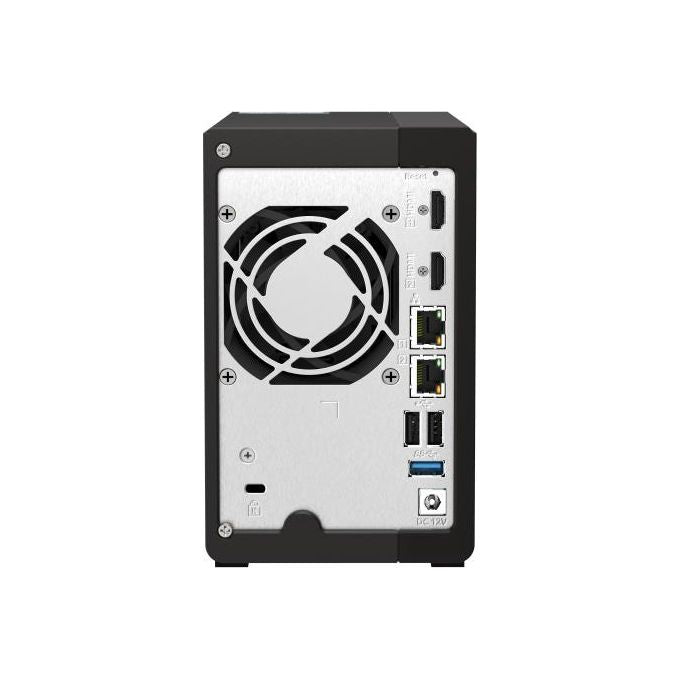 Qnap TS-253E-8G NAS Tower Intel Celeron J6412 4 Core 2 Bay 8 GB RAM 2x 2.5GbE 2x HDMI 4K 2x M.2 NVMe colore Nero