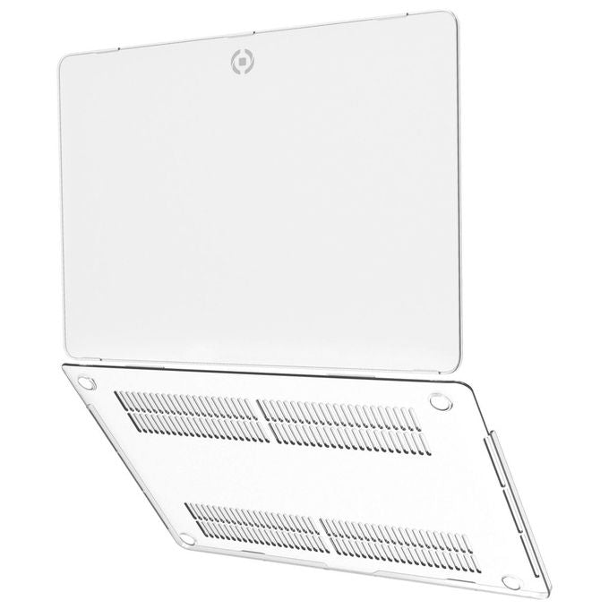 Celly SHIELDPRO13M1WH Custodia Rigida MacBook Pro 13'' M1 M2 Semi Trasparente Protezione Graffi Urti colore Bianco