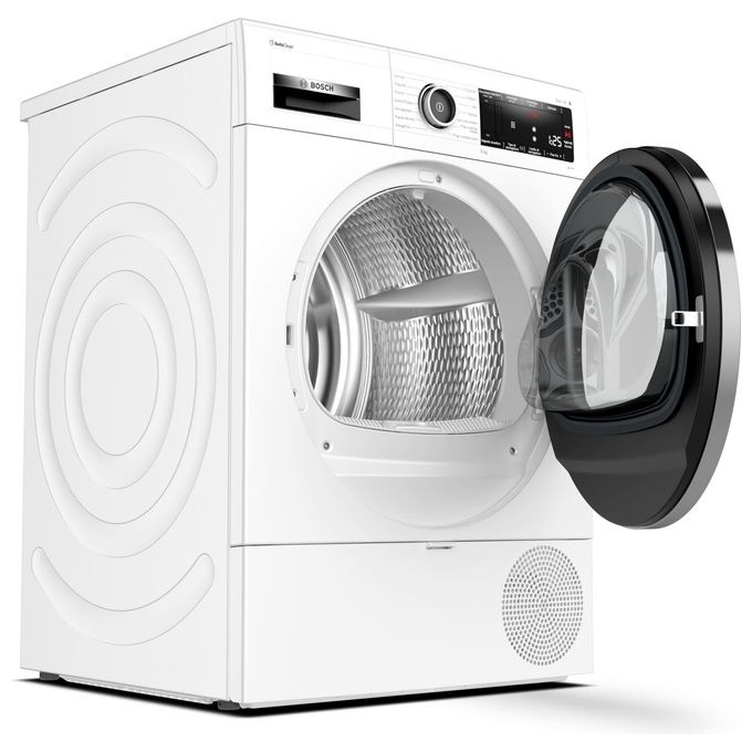 Bosch WTX87MW9IT Serie 8 Asciugatrice Pompa di Calore 9 Kg Classe A+++ AutoDry AutoClean SensitiveDrying (84x60x61 cm) colore Bianco