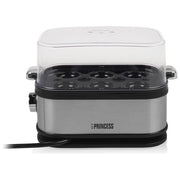 Princess 01.262046.01.001 Cuociuova 6 Uova 400 W Acciaio Inox Senza BPA con Misurino colore Nero Argento